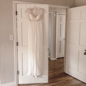 Satin wedding dress